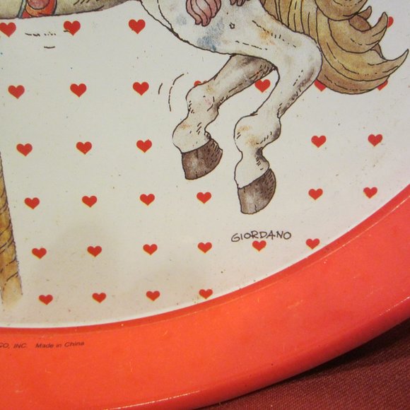 VTG SET OF 6 METAL HOLIDAY TRAYS, VERY FESTIVE & DECORATIVE - Picture 10 of 13